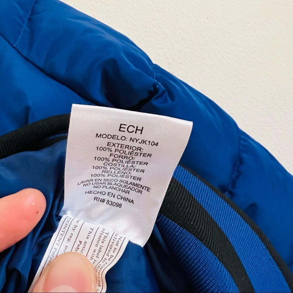 Fashion nova Women's Blue Button Front Puffer Jacket Size XS NWOT - Picture 8 of 8